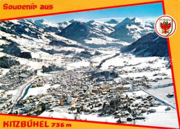 72621484 Kitzbuehel Tirol Fliegeraufnahme Mit Alpen Kitzbuehel - Andere & Zonder Classificatie