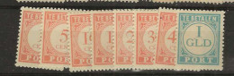 1941 MH Nederlands Indië Port NVPH  P41-48 - Niederländisch-Indien