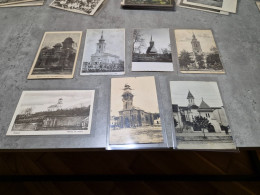 LOT 7 Postcards - Old Romania Church - Vulcan, Georghieni, Teaca, Secuiesc, Ieud, Faget... - Roumanie