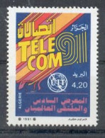 Année 1991-N°1004 Neufs**MNH : 6ème Expo Internationale Des Télécoms - Algerien (1962-...)