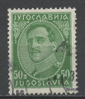 Yougoslavie - Jugoslawien - Yugoslavia 1931-33 Y&T N°211A - Michel N°229II (o) - 50p Alexandre 1er - Oblitérés