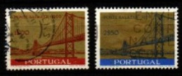 PORTUGAL  -   1966.  Y&T N° 989 / 990 Oblitérés.  Pont Salazar Sur Le Tage - Usado