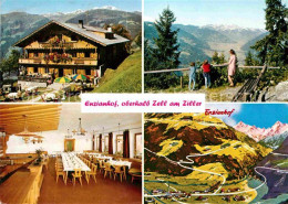 72620672 Zell Ziller Tirol Enzianhof Alpengasthof Panoramakarte Zell Am Ziller - Andere & Zonder Classificatie