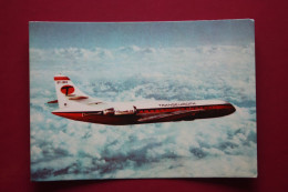 Airplane AVIATION:CARAVELLE SE 210 TRANSEUROPA Post Card - 1946-....: Era Moderna