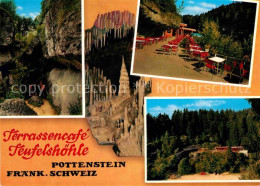 72620573 Pottenstein Oberfranken TerrassenCafe Teufelshoehle  Pottenstein - Pottenstein
