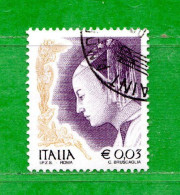 Italia ° - Anno 2002 - La Donna Nell'Arte. € 0,03. Unif. 2646.  Usato - 2001-10: Used