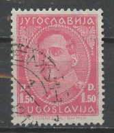 Yougoslavie - Jugoslawien - Yugoslavia 1931-33 Y&T N°214B - Michel N°242 (o) - 1,50d Alexandre 1er - Oblitérés