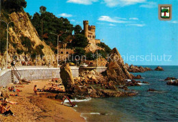 72620384 Lloret De Mar Castillo Y Paseo Strand Costa Brava Spanien - Andere & Zonder Classificatie