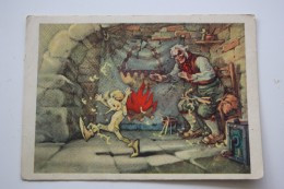 Russian Fairy Tale - Illustrations By Famous Painters - OLD USSR  Postcard - 3 PCs Lot  - 1950s - Pinocchio - Märchen, Sagen & Legenden