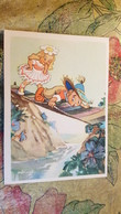 "Neznaika" Soviet Fairy Tale - Old Soviet POSTCARD -  1957 - Tarjetas Humorísticas