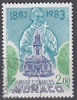 MONACO  1578, Gestempelt, 100 Jahre Einweihung Saint-Charles-Kirche, 1983 - Usados