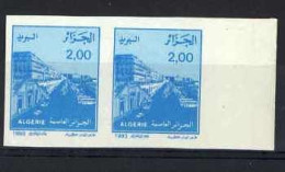 Non-dentelé/Année 1993-N°1049 Neuf**MNH/imperforate : Vue D'Alger (2 D. Bleu) : Paire Horizontale - Algeria (1962-...)
