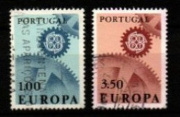 PORTUGAL  -   1967.  Y&T N°  1007 / 1008 Oblitérés.   EUROPA - Oblitérés