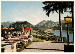 72620273 Schliersee Kurhotel Schliersbergalm Terrasse Blick Auf Brecherspitze Un - Schliersee