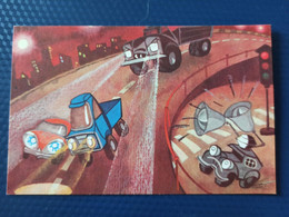 Soviet Cartoon Heroes.  Road Fairy Tale -car - Truck -  OLD USSR PC 1980s - Passenger Cars