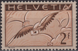 1935 Flugpost Schweiz ** Zum:CH F13z, Mi:CH 245z,Yt:CH.PA 15b, Brieftaube Mit Brief - Ongebruikt