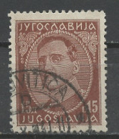 Yougoslavie - Jugoslawien - Yugoslavia 1931-33 Y&T N°219B - Michel N°235I (o) - 15d Alexandre 1er - Oblitérés