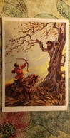 Russian Fairy Tale ,OLD USSR Postcard  - Archery -  1959  - - Archer - Archery