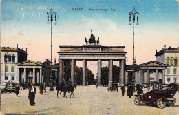 Berlin - Brandenburger Tor Gel.1918 Feldpost - Porte De Brandebourg