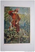 Russian  Fairy Tale - OLD USSR  Postcard -  "Frog Princess  " By Litvinenko  - 1958 - Frog / Grenouille - Arch / Archer - Märchen, Sagen & Legenden