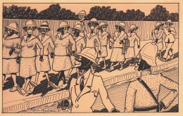 Négritude * CPA Illustrateur Ch. BOIRAU 1933 * éthnique Ethnic Ethno Black Nègre * Jeunes Filles En Uniforme - Africa