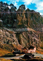 72619647 Passo Gardena Groedner Pass Mit Sellagruppe Gebirgspass Dolomiten Passo - Autres & Non Classés