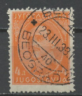 Yougoslavie - Jugoslawien - Yugoslavia 1931-33 Y&T N°216A - Michel N°232II (o) - 4d Alexandre 1er - Oblitérés