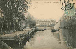 14 - Caen - Les Bords De L'Orne à L'école De Voile - Animée - Oblitération Ronde De 1906 - CPA - Voir Scans Recto-Verso - Caen