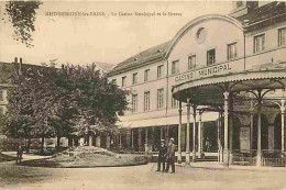 67 - Niederbronn Les Bains - Le Casino Municipal Et La Source - Animée - CPA - Voir Scans Recto-Verso - Niederbronn Les Bains