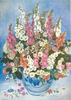 Fleurs - Art Peinture - Heide Dahl - Delfter Bauernkrug - Flowerpot From Delft - Carte Gauffrée - CPM - Voir Scans Recto - Flowers