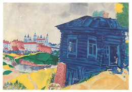 Art - Peinture - Marc Chagall - La Maison Bleue -1920 - CPM - Carte Neuve - Voir Scans Recto-Verso - Malerei & Gemälde