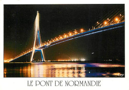 76 - Pont De Normandie - Vue De Nuit - Carte Neuve - CPM - Voir Scans Recto-Verso - Sonstige & Ohne Zuordnung