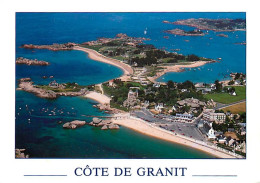 22 - Trégastel - Vue Générale Aérienne, Le Coz-Pors Et L'Ile Renote - Flamme Postale De Gouarec - CPM - Voir Scans Recto - Trégastel