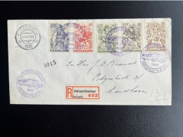 NETHERLANDS 1949 REGISTERED COVER AUTOPOSTKANTOOR EINDHOVEN 14-12-1949 NEDERLAND AANGETEKEND - Covers & Documents