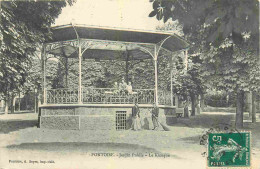 95 - Pontoise - Jardin Public - Le Kiosque à Musique - Animée - CPA - Oblitération Ronde De 1912 - Voir Scans Recto-Vers - Pontoise