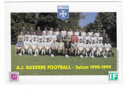 74 F - CP FOOT BALL -  A.J. AUXERRE - EQUIPE  D1  SAISON 1998-99 - Soccer