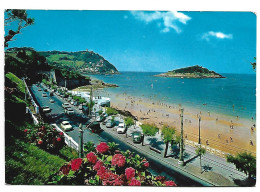 VISTA PARCIAL Y PLAYA / PARTIAL VIEW AND BEACH.- SAN SEBASTIAN.- ( ESPAÑA ) - Guipúzcoa (San Sebastián)