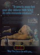 Publicité De Presse ; Jouets Figurine Star Wars - Jabba The Hutt - Han Solo - Publicités