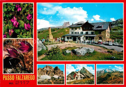 72619229 Passo Falzarego Im Sommer Berghotel Gebirgspass Dolomiten Alpenflora Co - Otros & Sin Clasificación