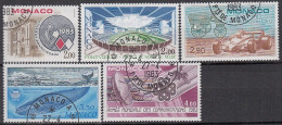 MONACO  1581-1585, Gestempelt, Ereignisse: Schule, Sport, Automobil, Wale, Weltkommunikationsjahr, 1983 - Used Stamps