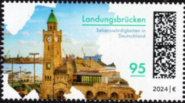 Germany - 2024 - Sights In Germany - Landungsbrucken In Hamburg - Mint Stamp - Ungebraucht