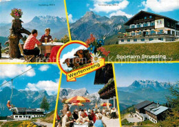 72618612 Werfenweng Gasthof Restaurant Sportalm Strussing Kuehe Alpenflora Alpen - Andere & Zonder Classificatie