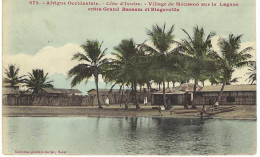 Afrique Occidentale Cote D'Ivoire Village De Mousson Sur La Lagune Entre Grand Bassam Et Bingerville 972, Rare - Côte-d'Ivoire