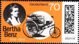 Germany - 2024 - Bertha Benz 175th Birthday - Model 3 Motor Car - Mint Stamp - Ongebruikt