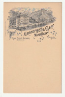 MARTIGNY - Grand Hotel Clerc - Belle CPA 1900s - Martigny