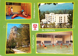 72618493 Istarske Istarska Toplice Hotel Mirna Gymnastikraum Hallenbad Felsen Cr - Croatie