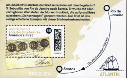 Germany - 2024 - Stamp Day - Treasures Of Philately - America's First - Mint Souvenir Sheet - Ongebruikt