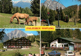 72618241 Hafling Meran Haflinger Pferde Sessellift Piffinger Koepfl Gasthof Falz - Sonstige & Ohne Zuordnung