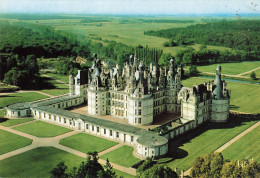 CHAMBORD - VUE AERIENNE DU CHATEAU - LA FACADE SUD ET LA PORTE ROYALE - Chambord