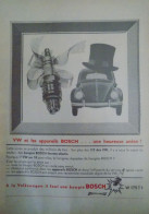 Publicité De Presse ; Bougies Automobile Bosch - VW Coccinelle - Reclame